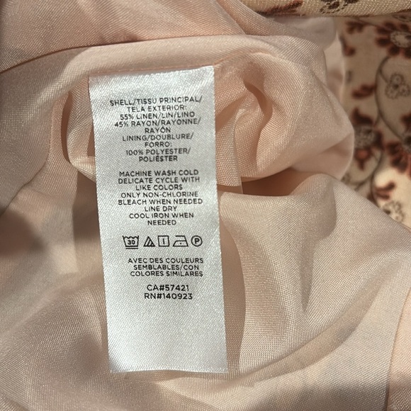 LOFT Outlet Floral Blazer Size 6 - Picture 6 of 6